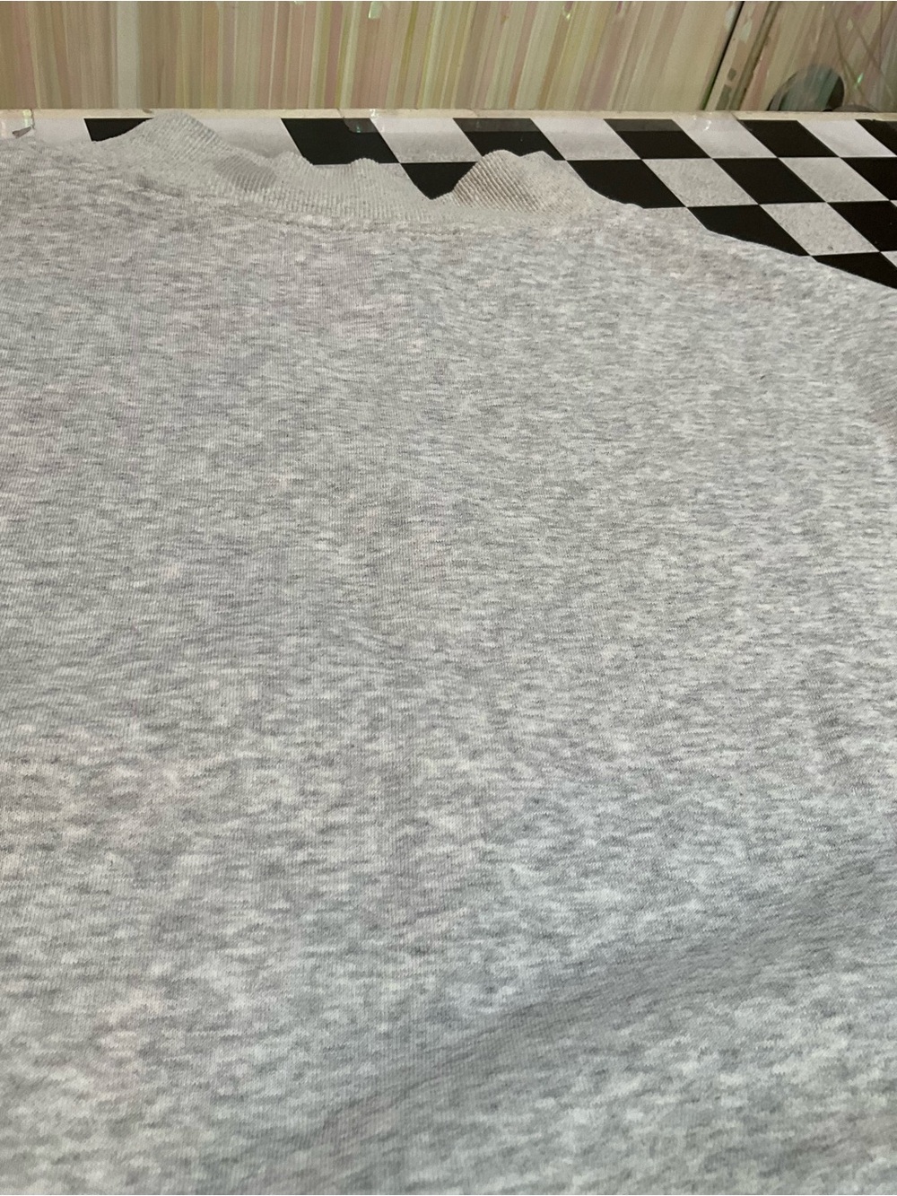 Parker Light Gray Crewneck Sweatshirt with Teal Logo - Picture 9 of 9